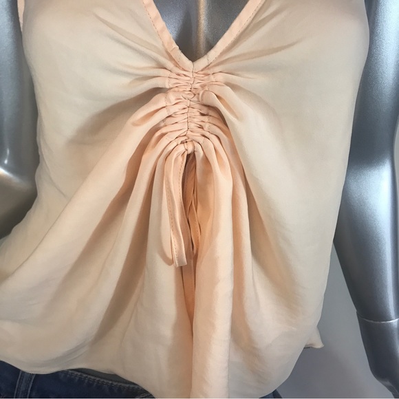 Intimately FREE PEOPLE Medium In A Cinch Cami Top Sleeveless Light Cream Peach. - Picture 8 of 15